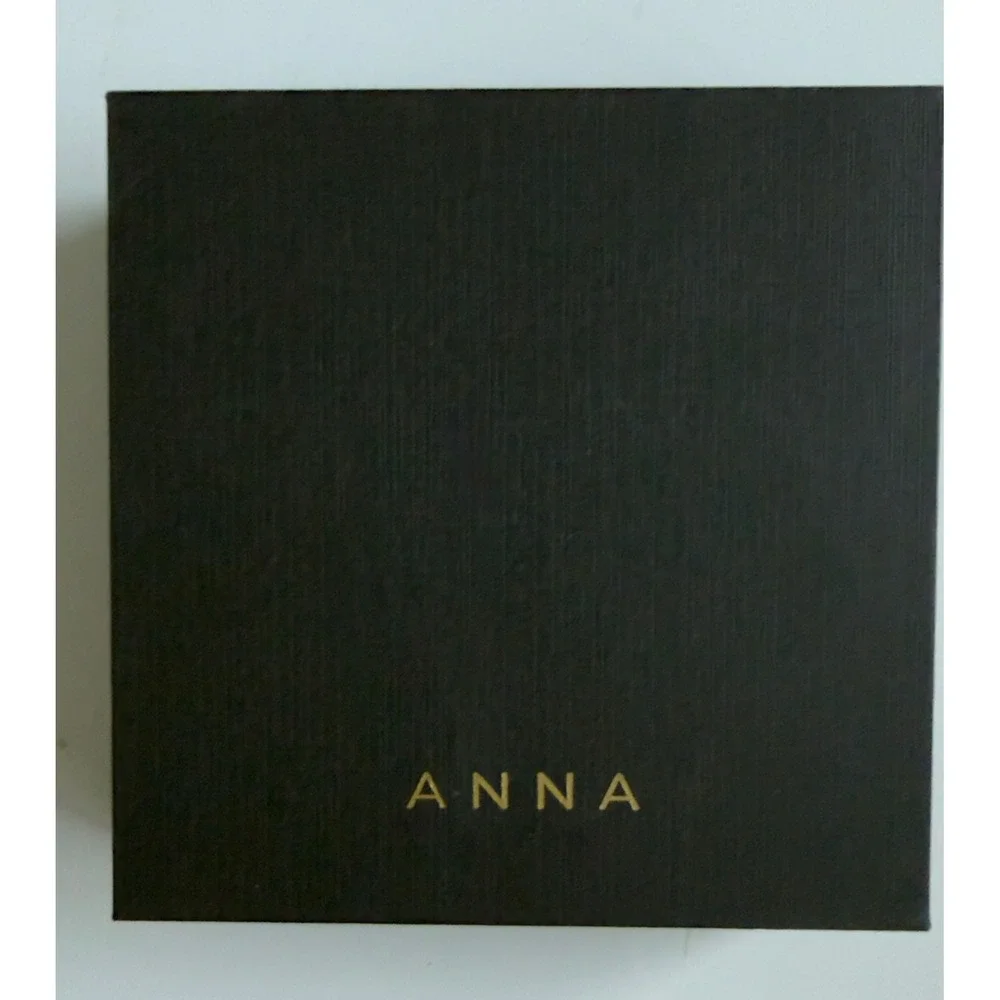 ANNA New York Set of 4 Stainless Steel Striations Coasters New in Box Retail $79